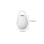 Lanterne blanche minimaliste en résine, design de pot de lampe
