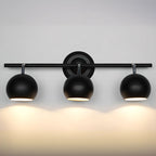 Applique murale moderne réglable en fer linéaire avec rail en forme de globe