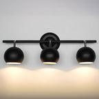 Applique murale moderne réglable en fer linéaire avec rail en forme de globe