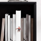 Bibliothèque rectangulaire ouverte moderne en bois d'hévéa noir