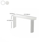 Table de bar moderne à double piétement, plateau en pierre, forme libre