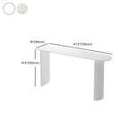 Table de bar moderne à double piétement, plateau en pierre, forme libre