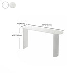 Table de bar moderne à double piétement, plateau en pierre, forme libre