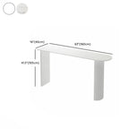 Table de bar moderne à double piétement, plateau en pierre, forme libre