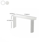 Table de bar moderne à double piétement, plateau en pierre, forme libre