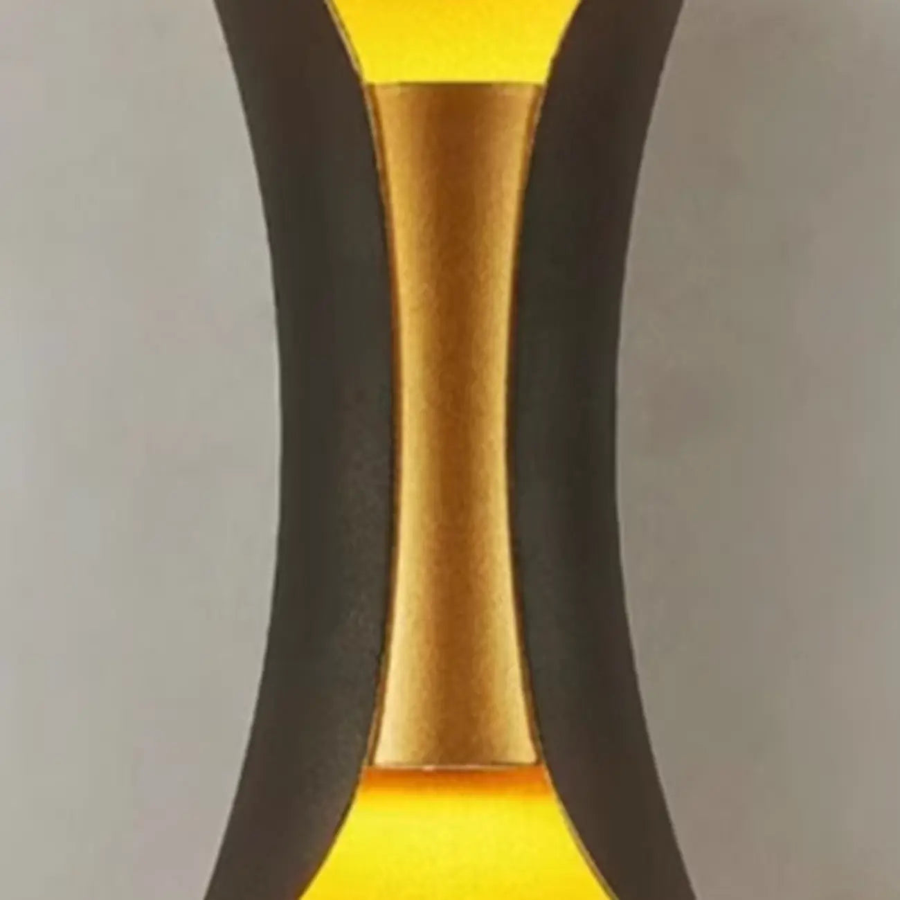 Applique murale d'extérieur moderne en métal à 2 lumières incurvées vers le haut et vers le bas