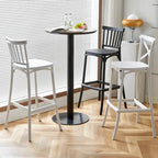 Tabourets de bar carrés modernes en acrylique avec dossier