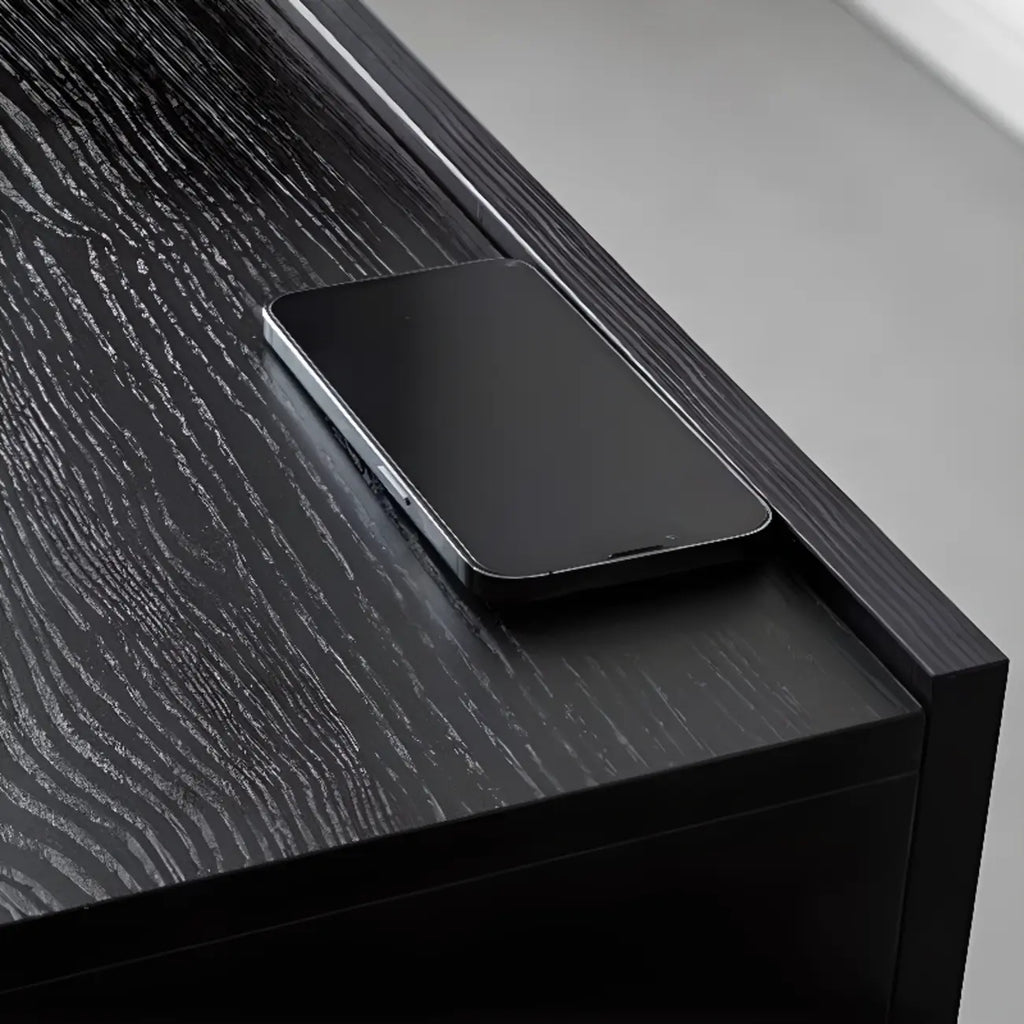 Comodino moderno con cassetti in legno per camera da letto