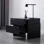 Comodino moderno con cassetti in legno per camera da letto
