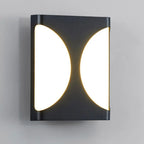 Applique murale d'extérieur moderne en métal noir