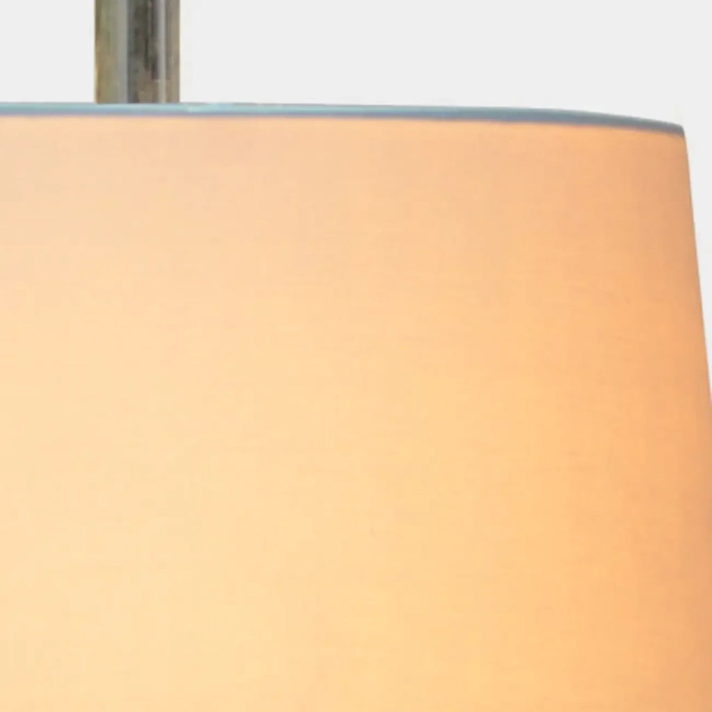 Lampe de table traditionnelle en céramique bleue avec abat-jour en tissu