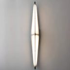 Applique murale extérieure moderne géométrique en acrylique blanc à LED