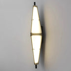 Applique murale extérieure moderne géométrique en acrylique blanc à LED