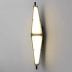 Applique murale extérieure moderne géométrique en acrylique blanc à LED