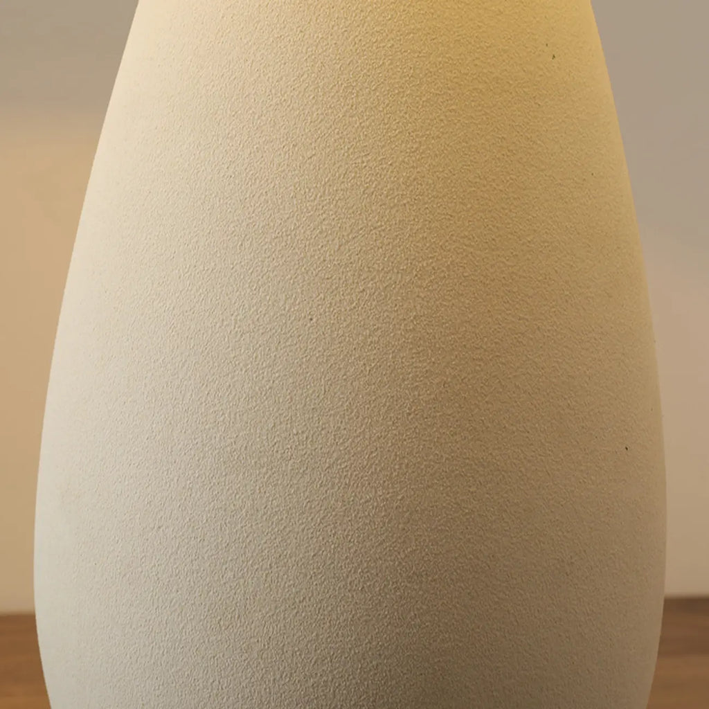 Lampe de table élégante en céramique avec abat-jour en tissu