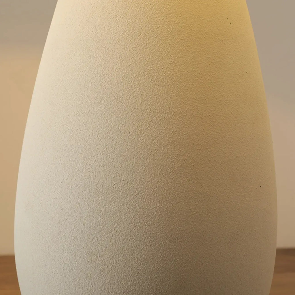 Lampe de table élégante en céramique avec abat-jour en tissu