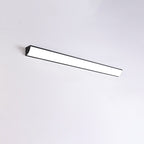 Applique murale d'extérieur minimaliste linéaire en métal et acrylique blanc