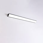 Applique murale d'extérieur minimaliste linéaire en métal et acrylique blanc