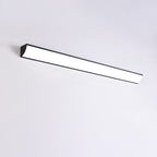 Applique murale d'extérieur minimaliste linéaire en métal et acrylique blanc