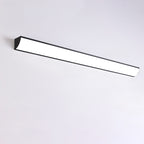 Applique murale d'extérieur minimaliste linéaire en métal et acrylique blanc