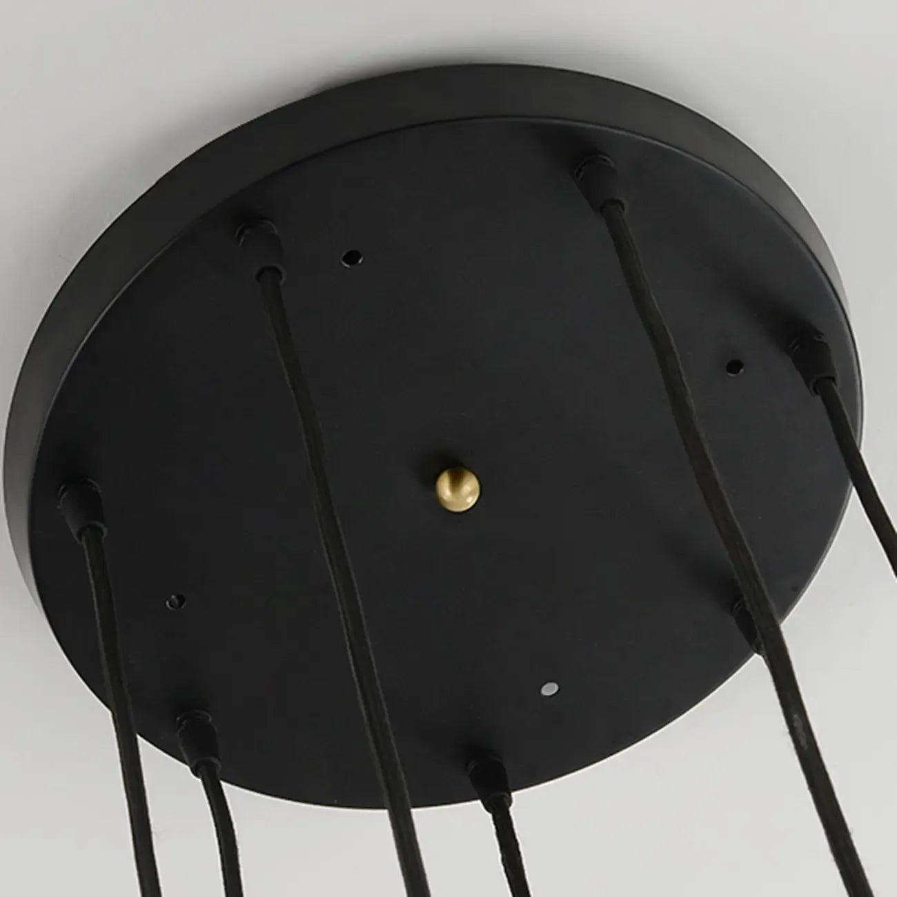 Lampada a Sospensione Moderna Regolabile con Globo in Pietra e Corda