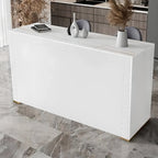 Table de bar moderne avec plateau en pierre noire pour cuisine