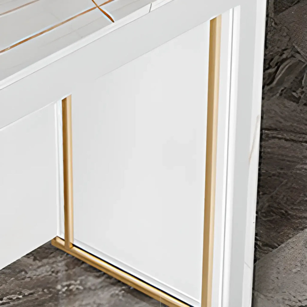 Table de bar moderne avec plateau en pierre noire pour cuisine