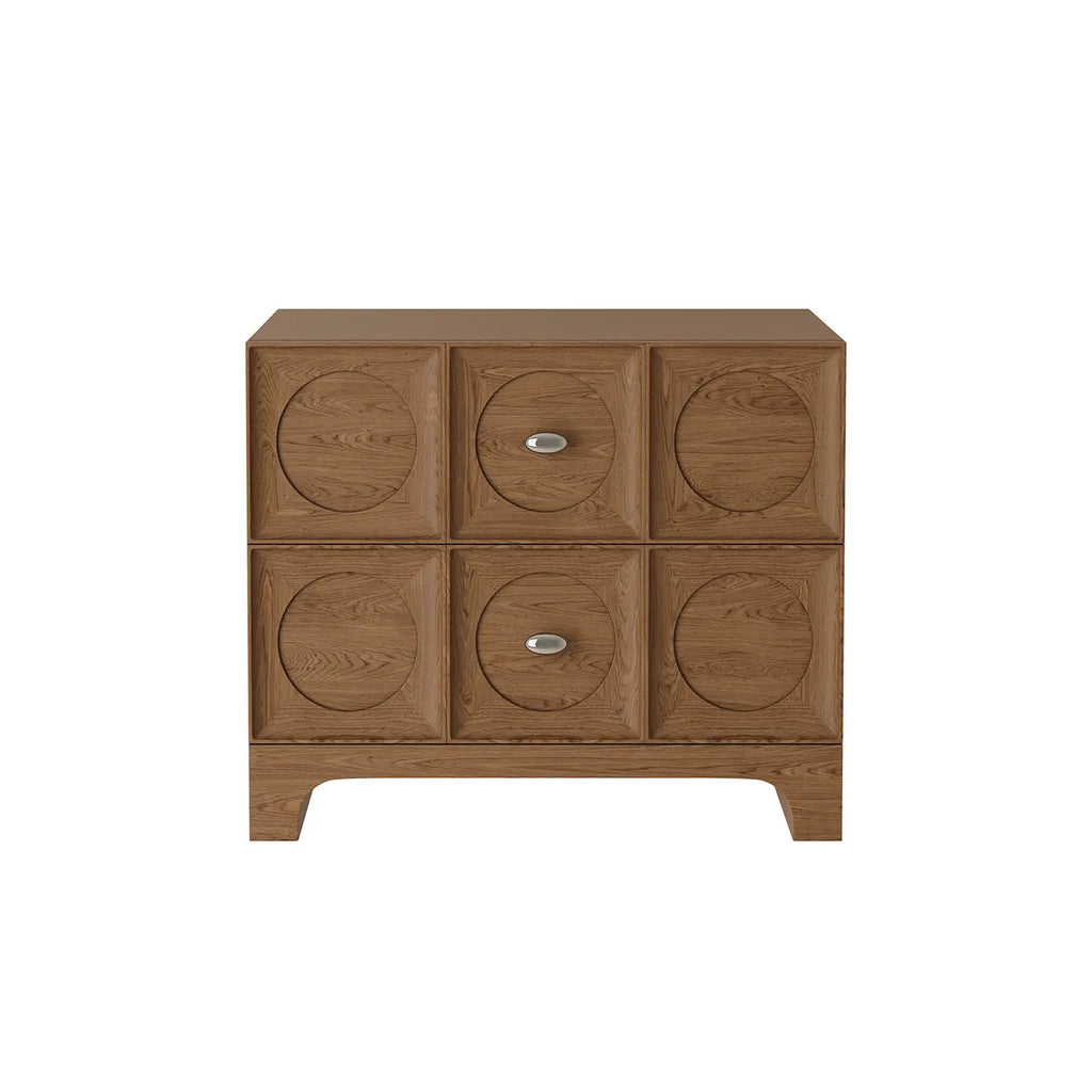 Table de chevet moderne en bois avec tiroirs élégants
