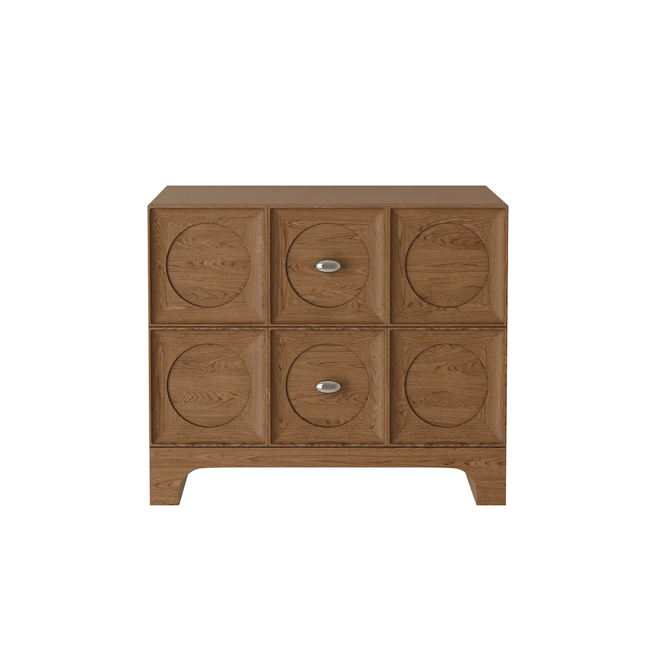Table de chevet moderne en bois avec tiroirs élégants