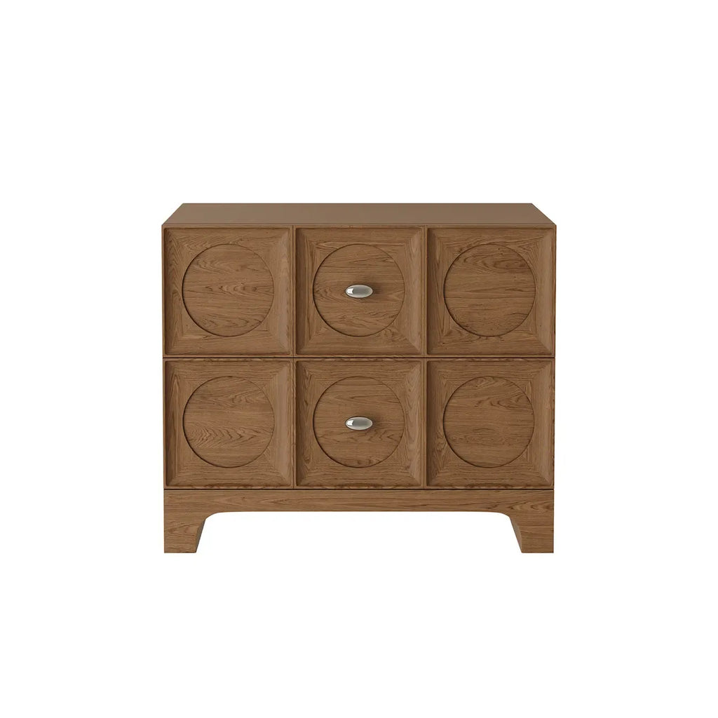 Table de chevet moderne en bois avec tiroirs élégants
