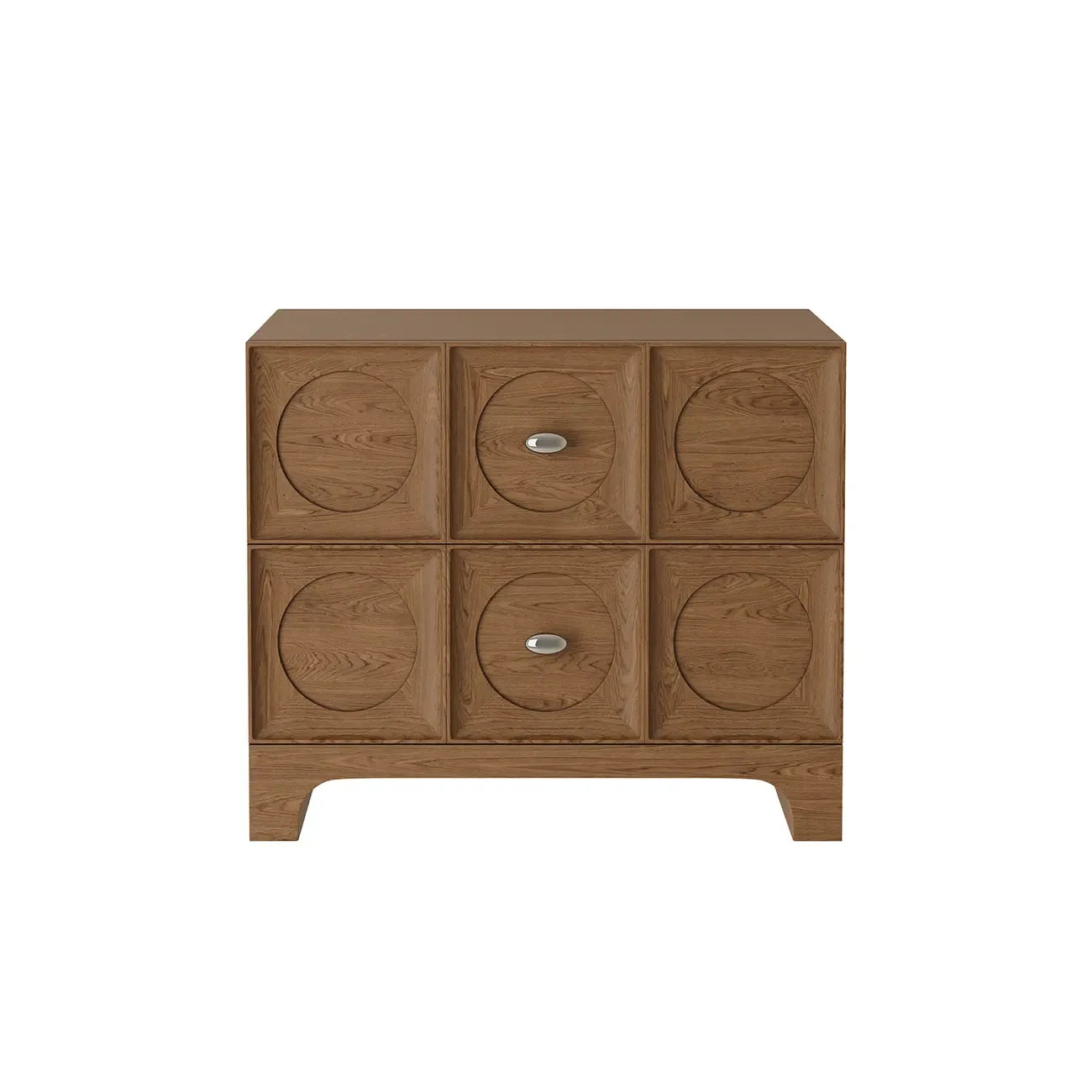 Table de chevet moderne en bois avec tiroirs élégants