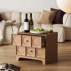 Table de chevet moderne en bois avec tiroirs élégants