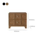 Table de chevet moderne en bois avec tiroirs élégants