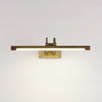 Lampada da bagno a specchio da trucco a LED con tubo in ottone moderno