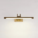 Lampada da bagno a specchio da trucco a LED con tubo in ottone moderno