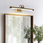 Lampada da bagno a specchio da trucco a LED con tubo in ottone moderno