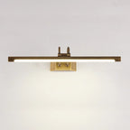 Lampada da bagno a specchio da trucco a LED con tubo in ottone moderno