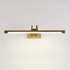 Lampada da bagno a specchio da trucco a LED con tubo in ottone moderno