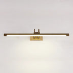Lampada da bagno a specchio da trucco a LED con tubo in ottone moderno