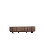 79 Mobile TV in Legno Massello Marrone 2-Ter da Salotto con Cassetti