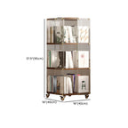 Étagère carrée Art Déco en bois, panneau de verre, commode pivotante