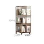 Étagère carrée Art Déco en bois, panneau de verre, commode pivotante