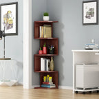 Meuble d'angle moderne en bois noir et blanc pour salon