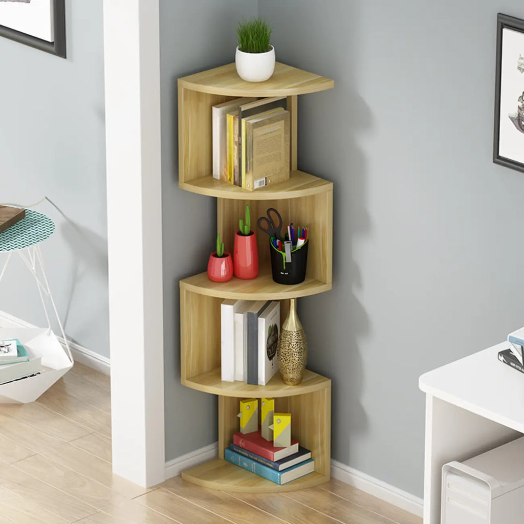 Meuble d'angle moderne en bois noir et blanc pour salon