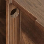Mobile TV in Legno Marrone Stile Moderno Mid-Century con Cassetti (87 cm)