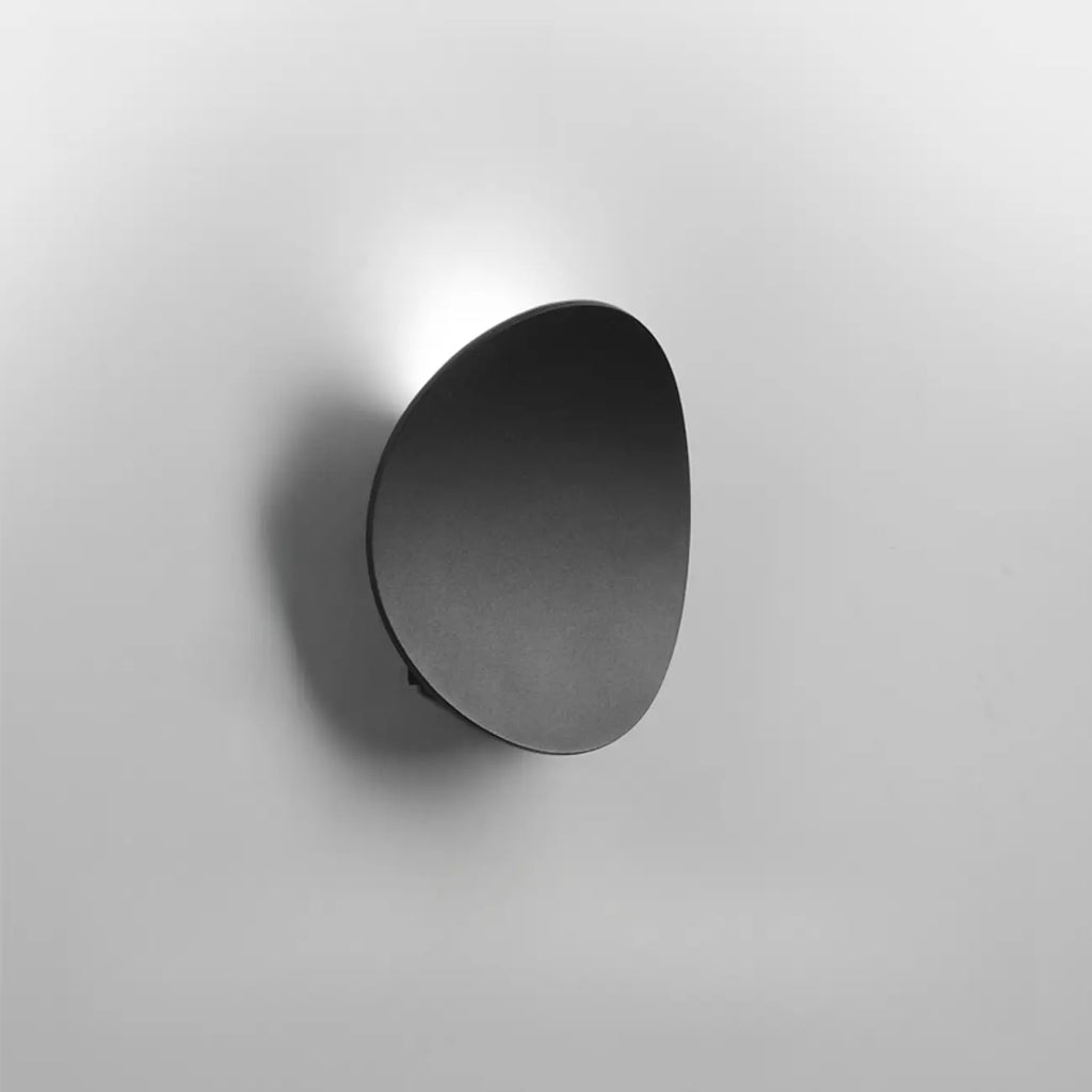 Applique murale moderne minimaliste en métal noir et blanc