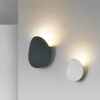 Applique murale moderne minimaliste en métal noir et blanc