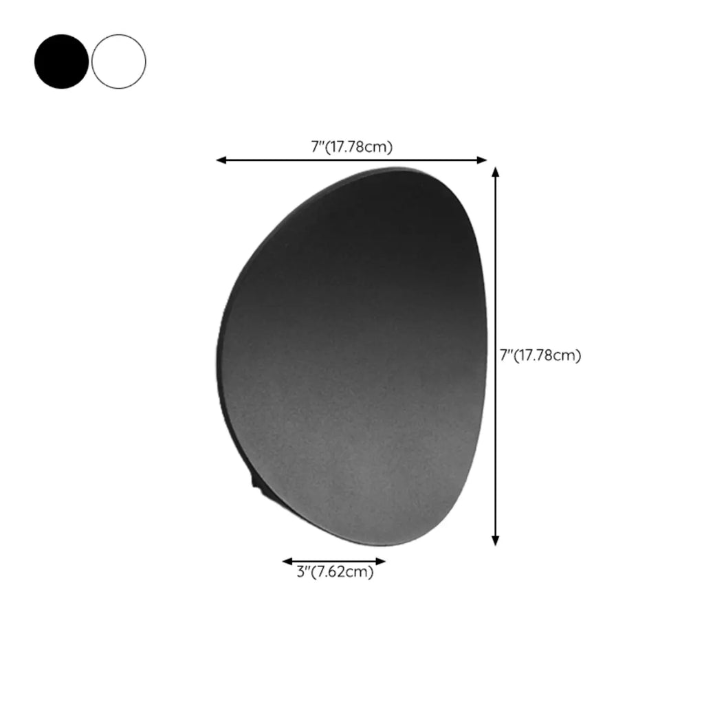 Applique murale moderne minimaliste en métal noir et blanc