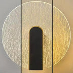 Applique murale décorative moderne en verre doré et noir
