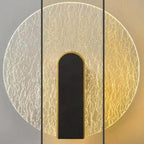 Applique murale décorative moderne en verre doré et noir